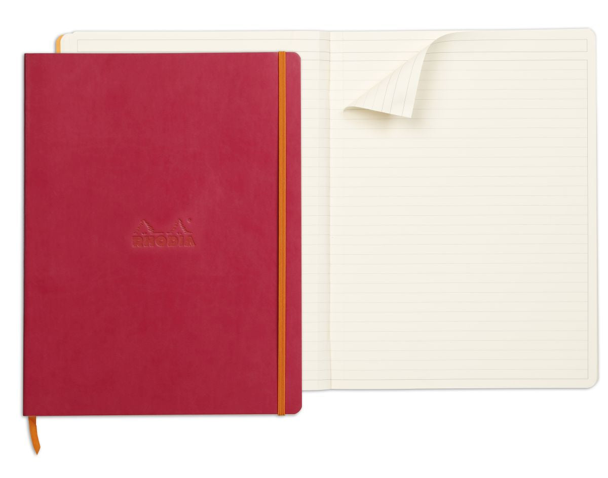 Rhodia Softcover Notizbuch, A4 himbeere
