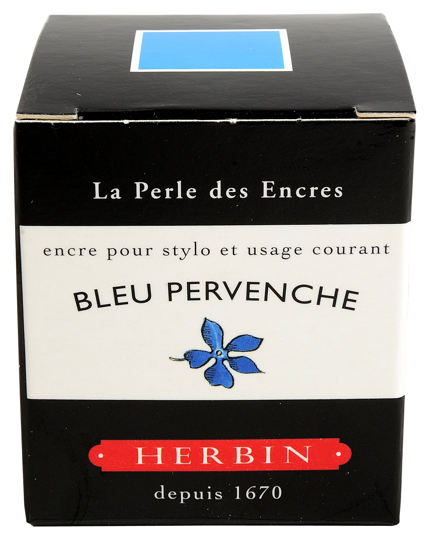 Herbin ink bottle light blue 30 ml / bleu pervenche
