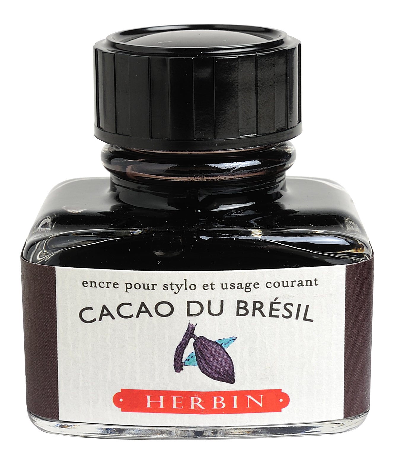 Herbin ink bottle cocoa brown 30 ml / cacao du bresil