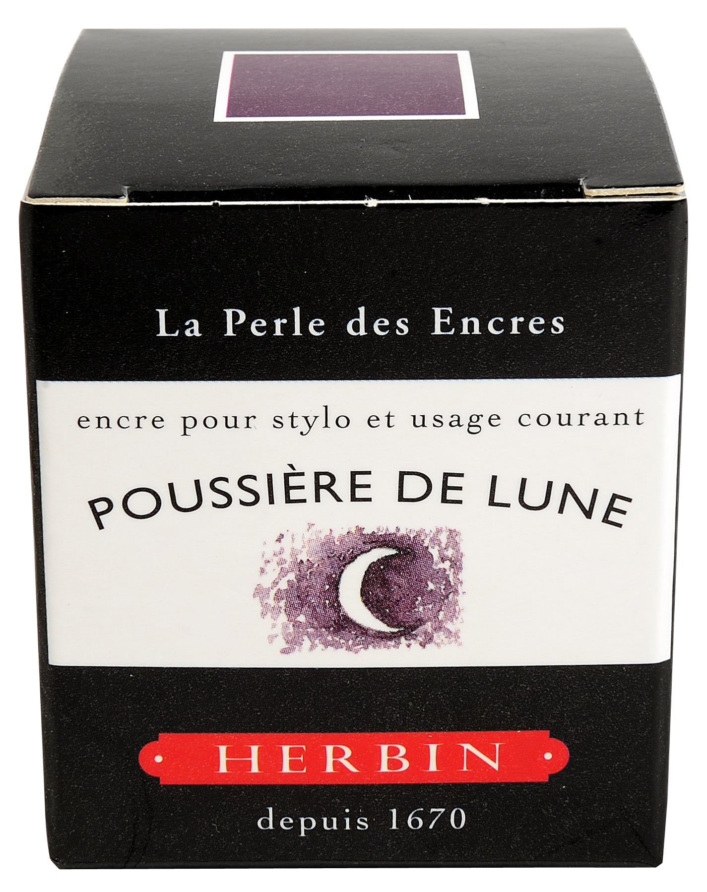 Herbin ink bottle moon dust violet 30 ml / poussiere de lune