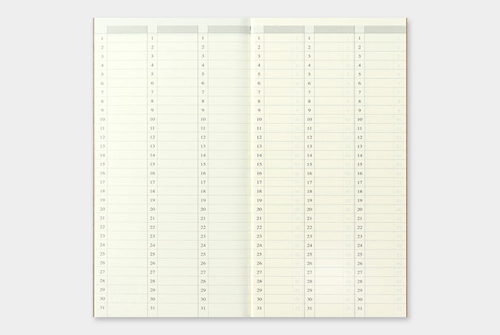 Traveler&#39;s Notebook Company - Wochenübersicht (018)