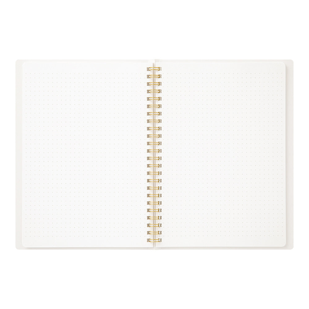 Midori Color Dot Ring Binder - White