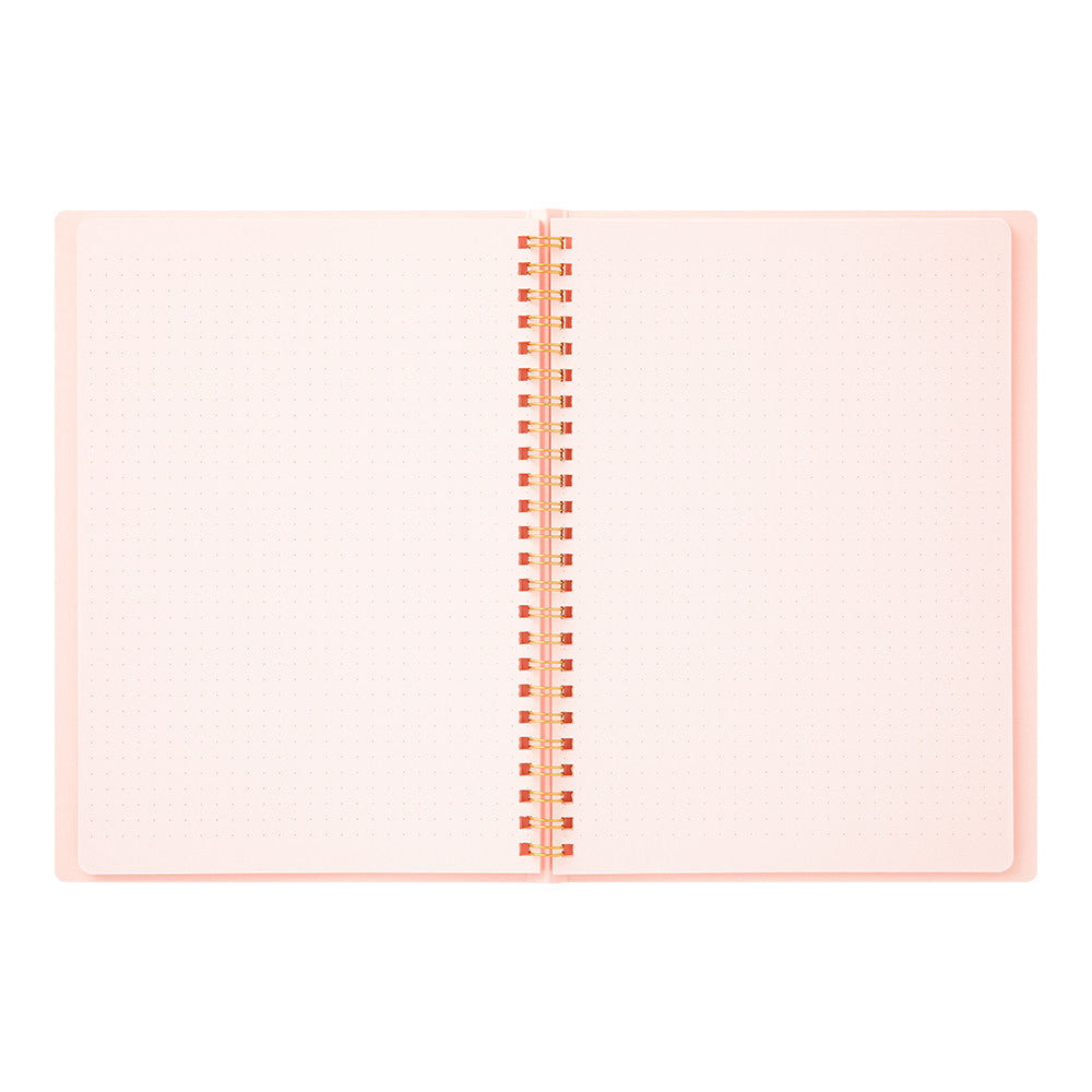 Midori Color Dot Ring Binder - Pink