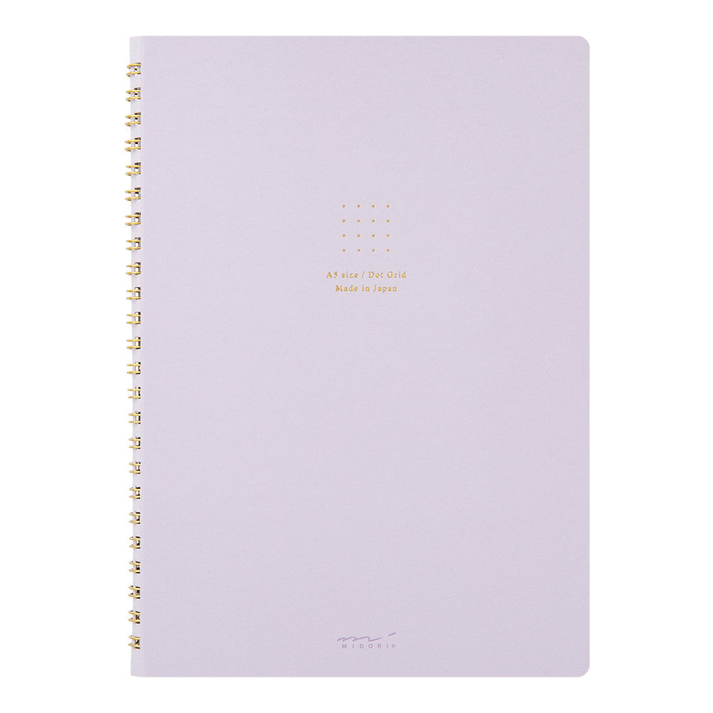 Midori Color Dot Ring Binder - Purple