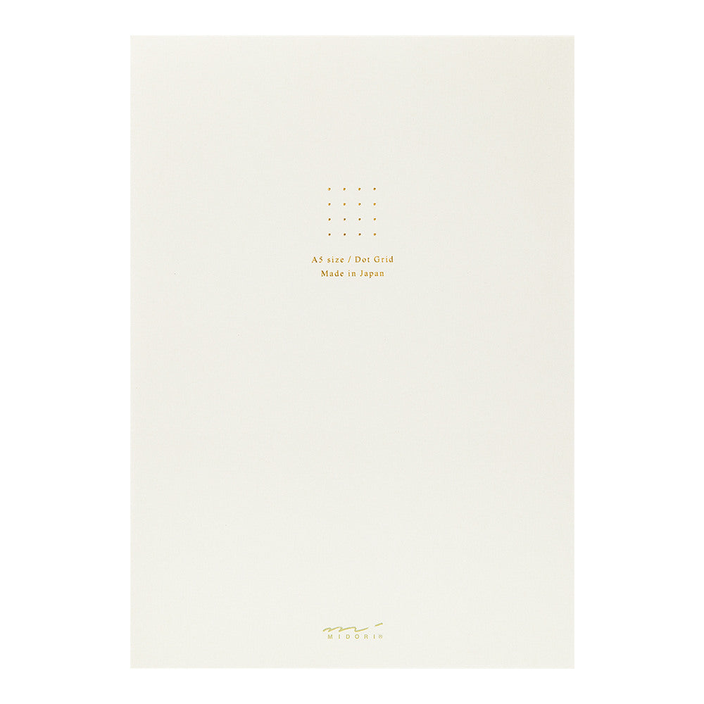 Midori writing pad Color Dot - White