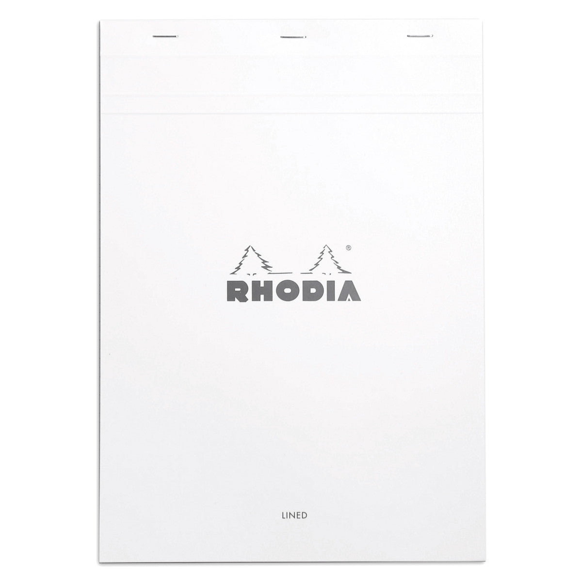 Rhodia White - A4 white lined with margin