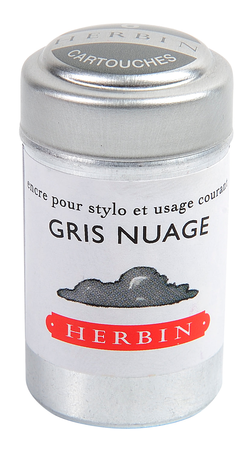 Herbin - Gris nuage (rauchgrau), 6 Patronen