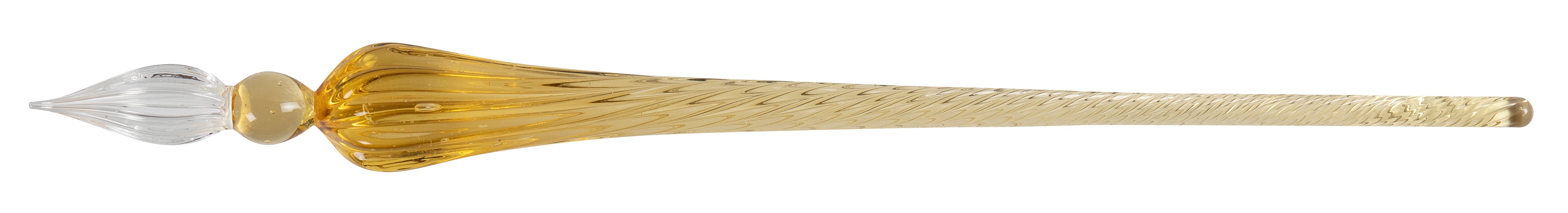 Glasfeder rund, sand