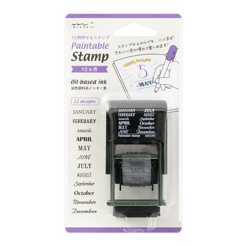 Midori - Bemalbarer Stempel, Monate