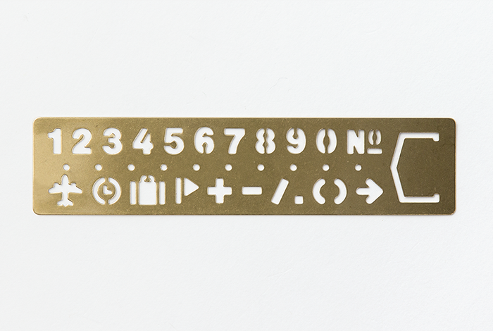 Traveler&#39;s Notebook Company - brass bookmark numbers