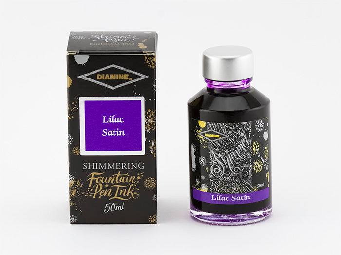 Diamine Shimmer Tinte - lilac satin , 50ml Tintenglas