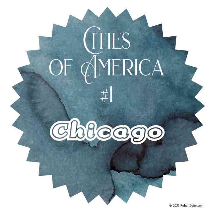 Swatch von Chicago aus der Reihe Cities of America von Robert Oster.