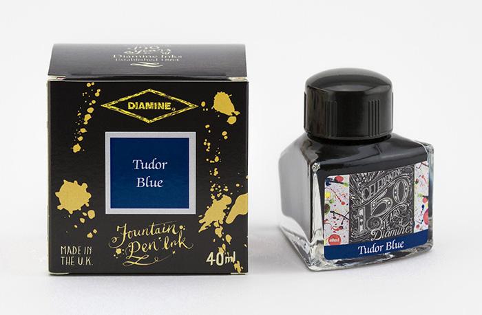 Diamine Anniversary ink, Tudor Blue 40 ml