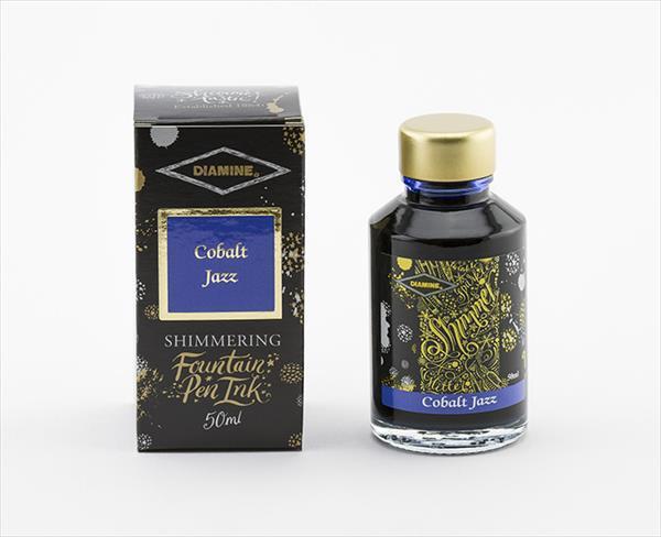 Diamine Shimmer Ink - Cobalt Jazz, 50ml Ink Jar