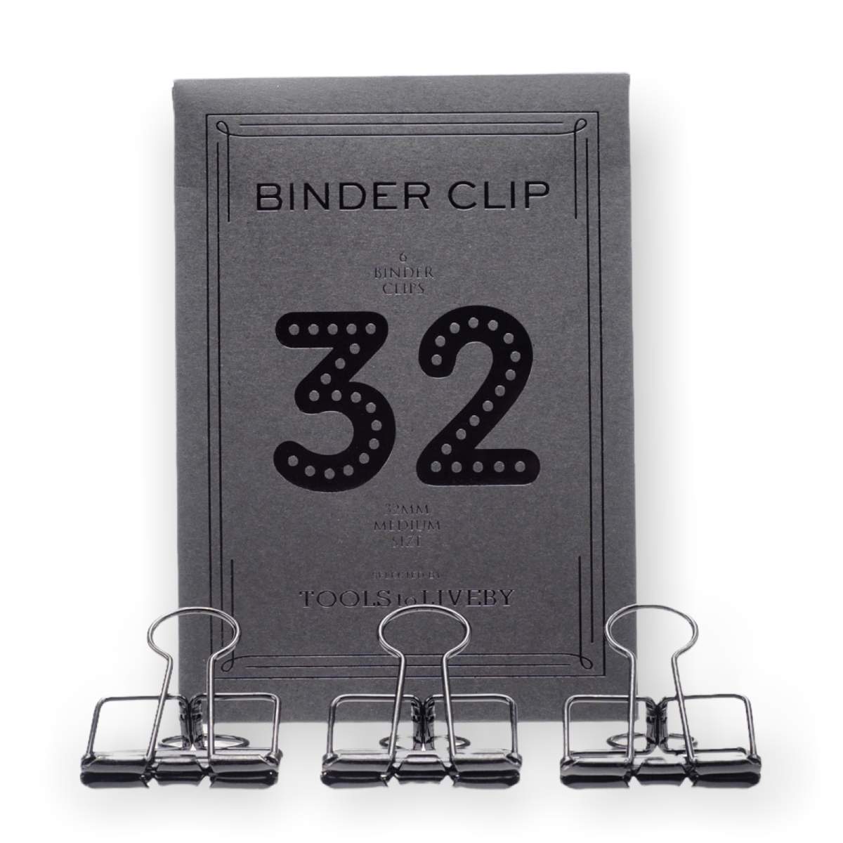 Tools to Liveby - Clips, 32 mm schwarz
