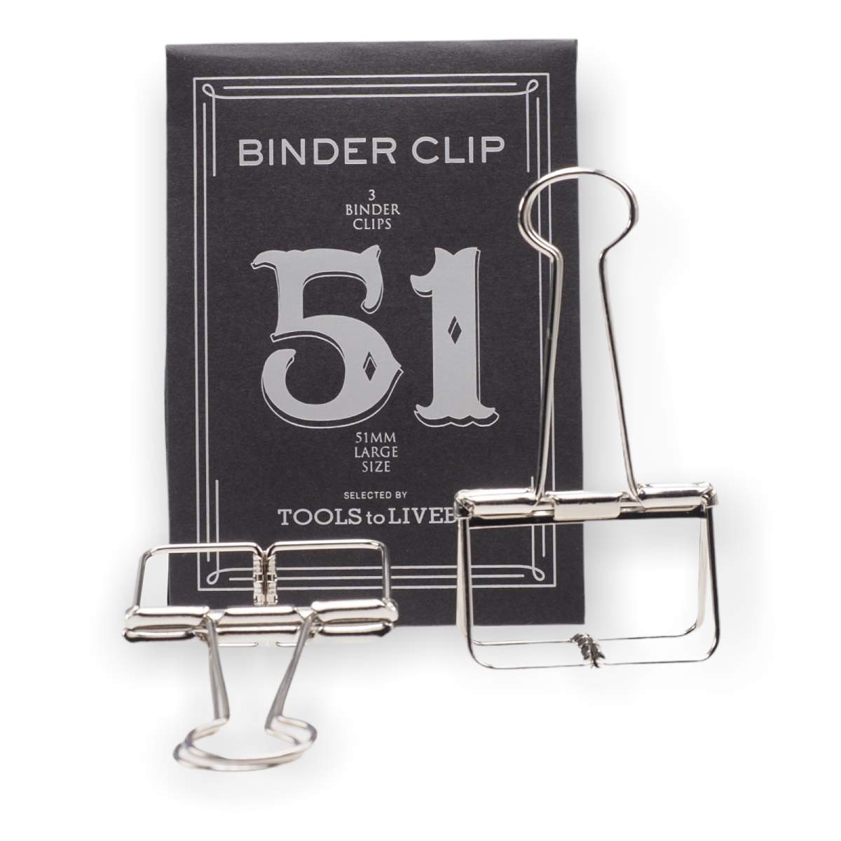 Tools to Liveby - Clips, 51 mm silber