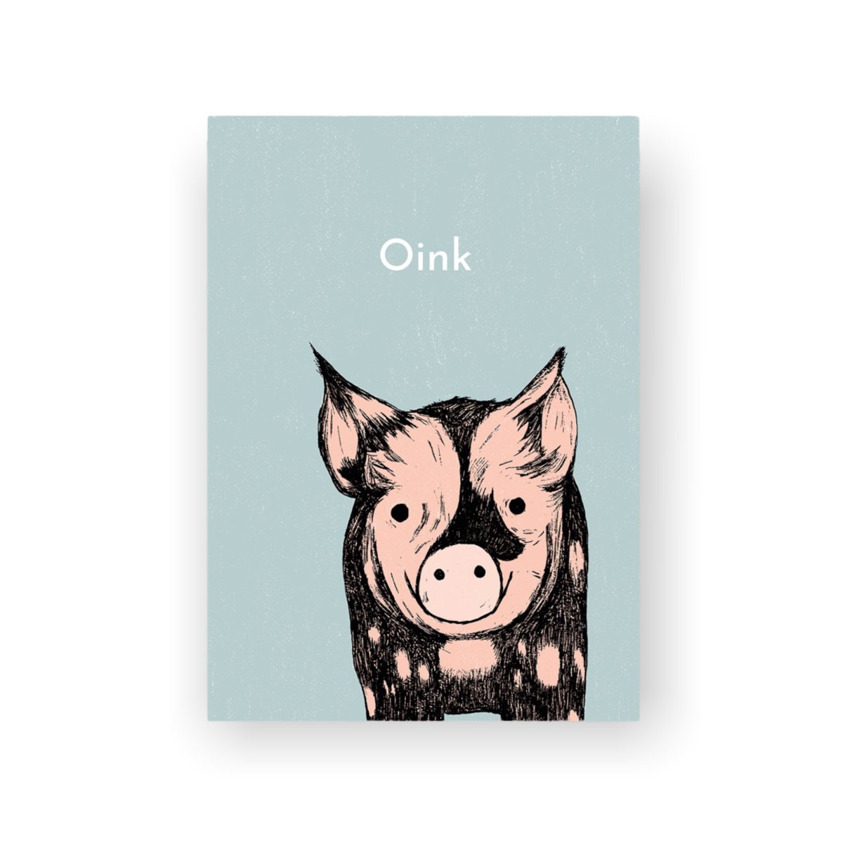 Postkarte Schweinchen