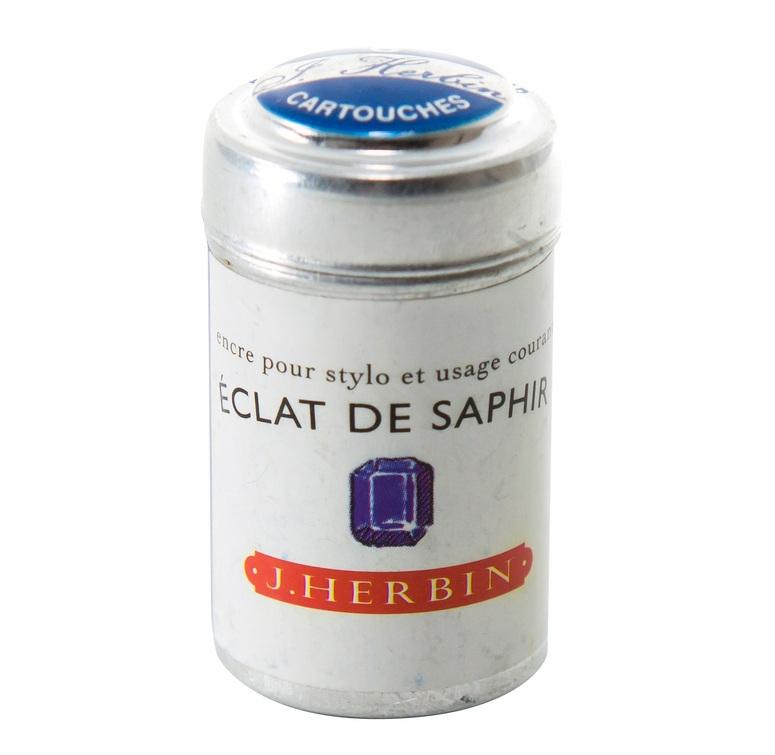Herbin - Eclat de saphir (saphirblau), 6 Patronen