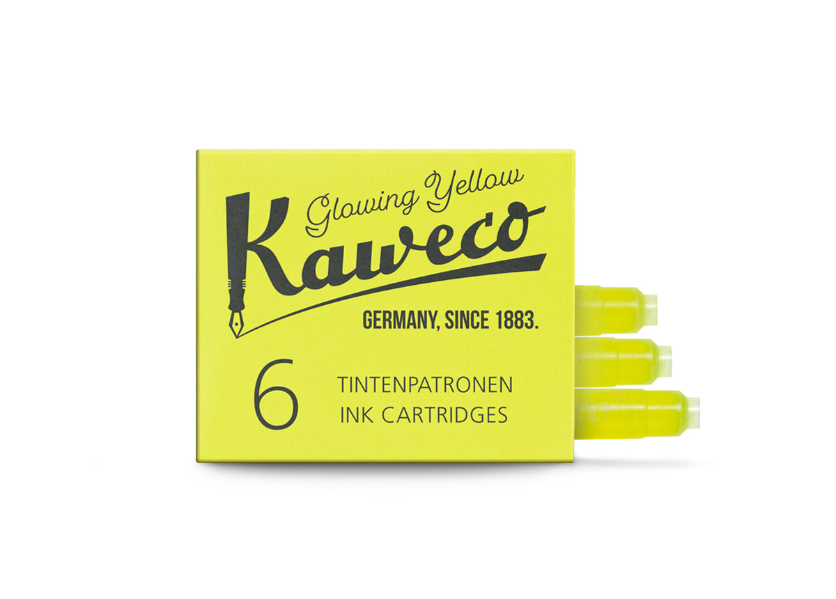 Kaweco Tintenpatronen, 6 Stück Glowing Yellow