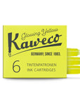 Kaweco ink cartridges, 6 pieces Glowing Yellow