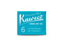 Kaweco ink cartridges, 6 pieces Paradise Blue