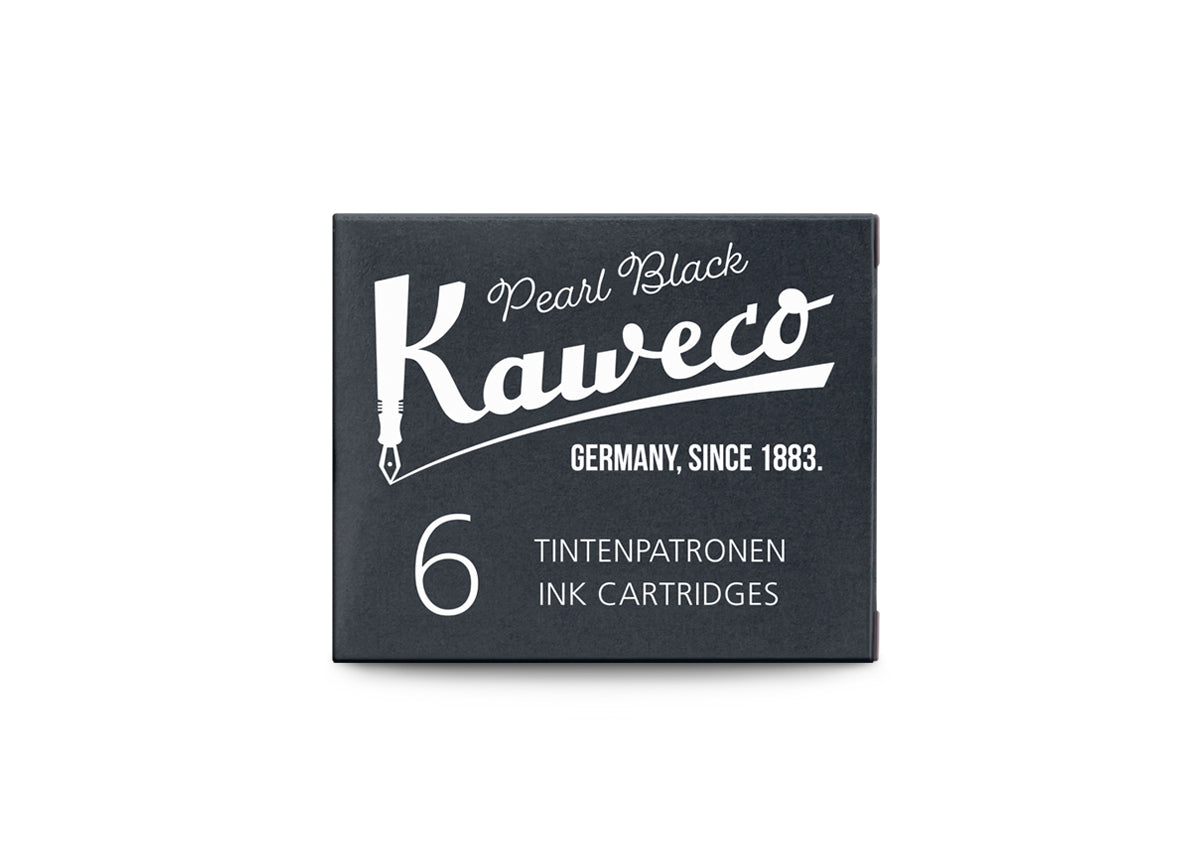 Kaweco ink cartridges, 6 pieces Pearl Black