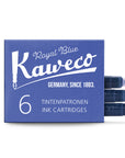 Kaweco ink cartridges, 6 pieces Royal Blue