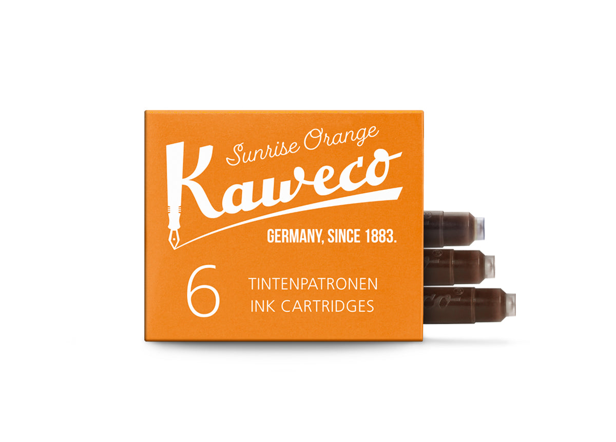 Kaweco Tintenpatronen, 6 Stück Sunrise Orange
