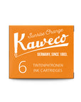 Kaweco ink cartridges, 6 pieces sunrise orange