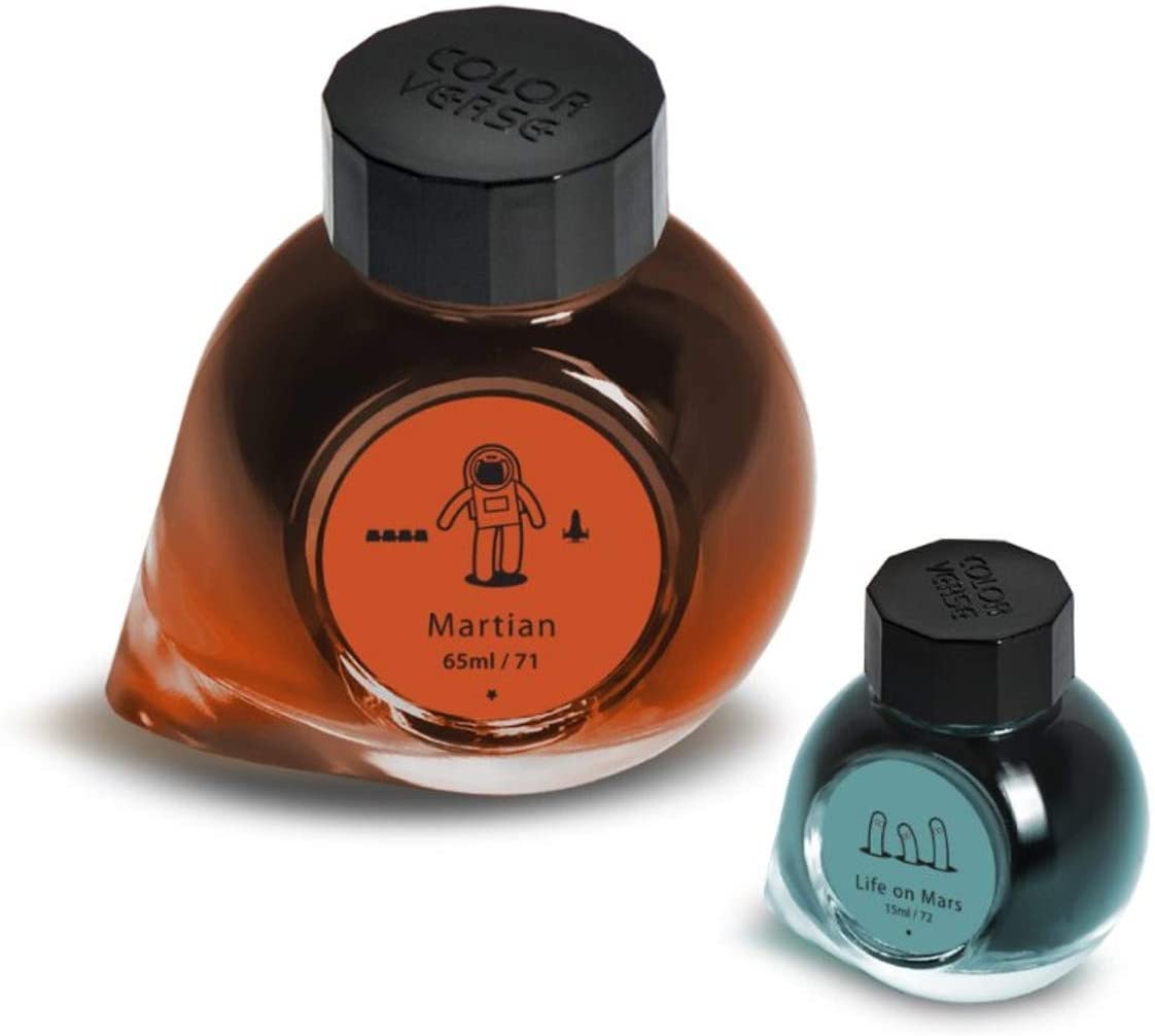 65ml Tintenglas der Farbe Martian und 15ml Tintenglas der Farbe Life on Mars.