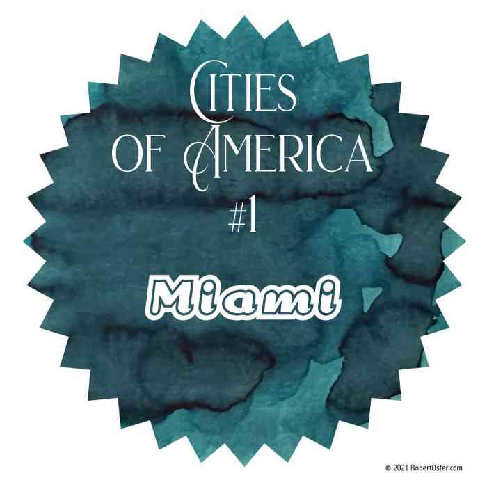 Swatch von Miami aus der Serie Cities of America von Robert Oster.