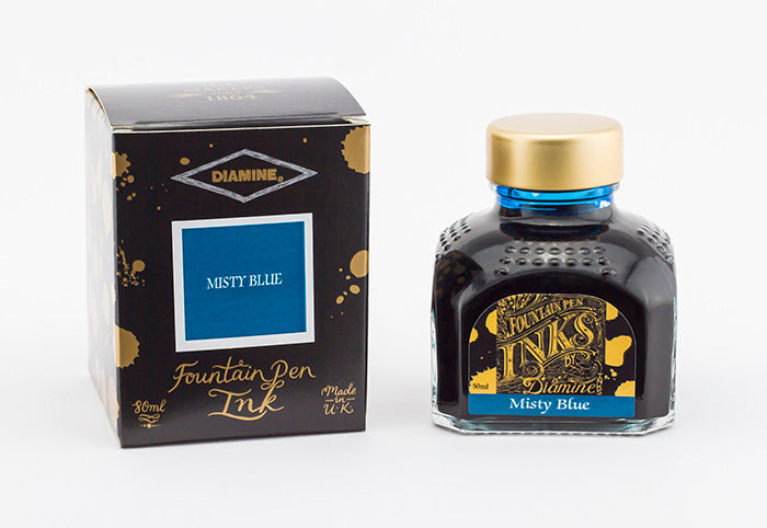 Diamine ink - misty blue 80 ml