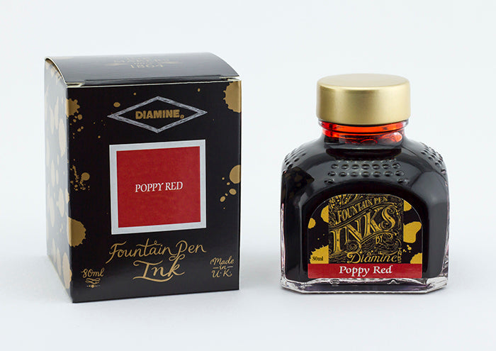 Diamine - Poppy Red (mohnrot), 80 ml