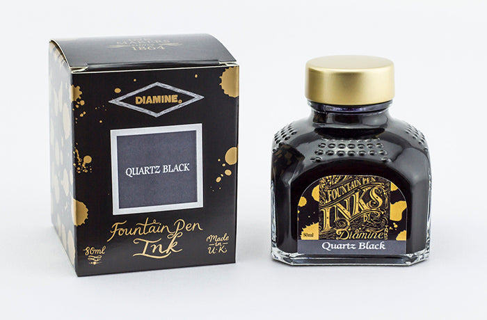 Diamine ink - quartz black / quartz black 80 ml