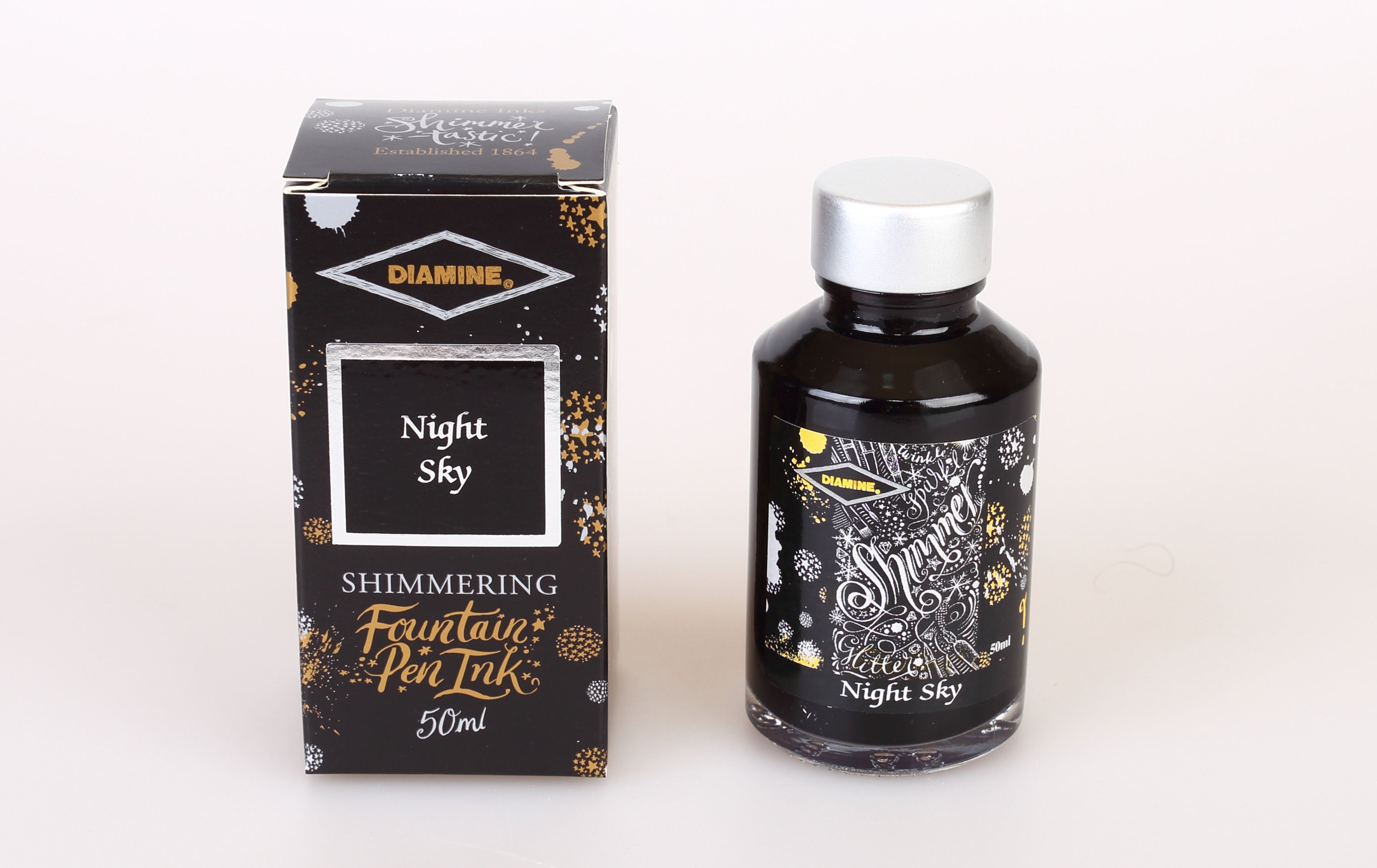 Diamine Shimmer Ink - night sky, 50ml ink bottle