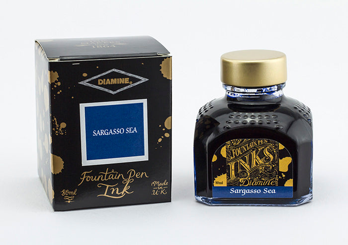 Diamine ink - sargasso blue / sargasso sea 80 ml