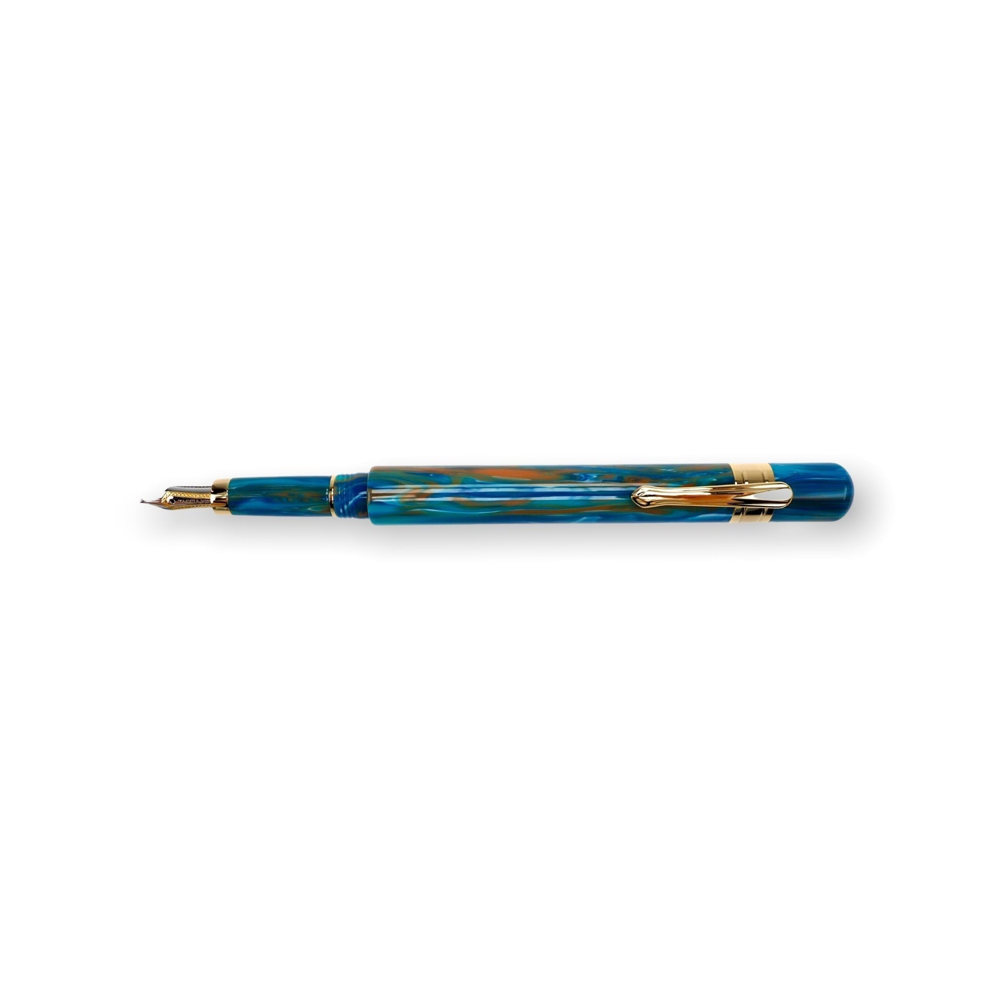 Taccia Covenant fountain pen, Blue Apatite