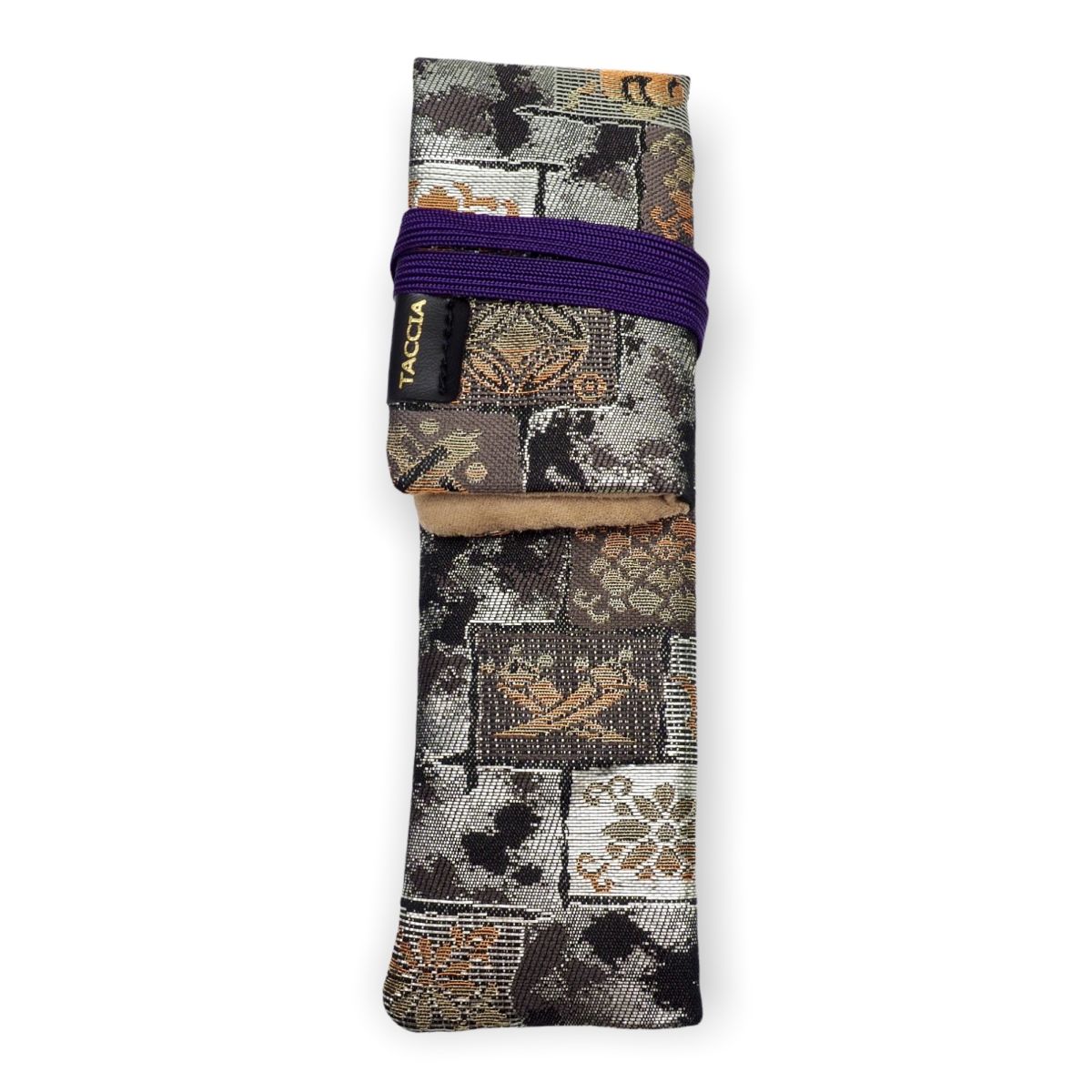 Taccia Kimono pencil case, single wrap, Mosaic