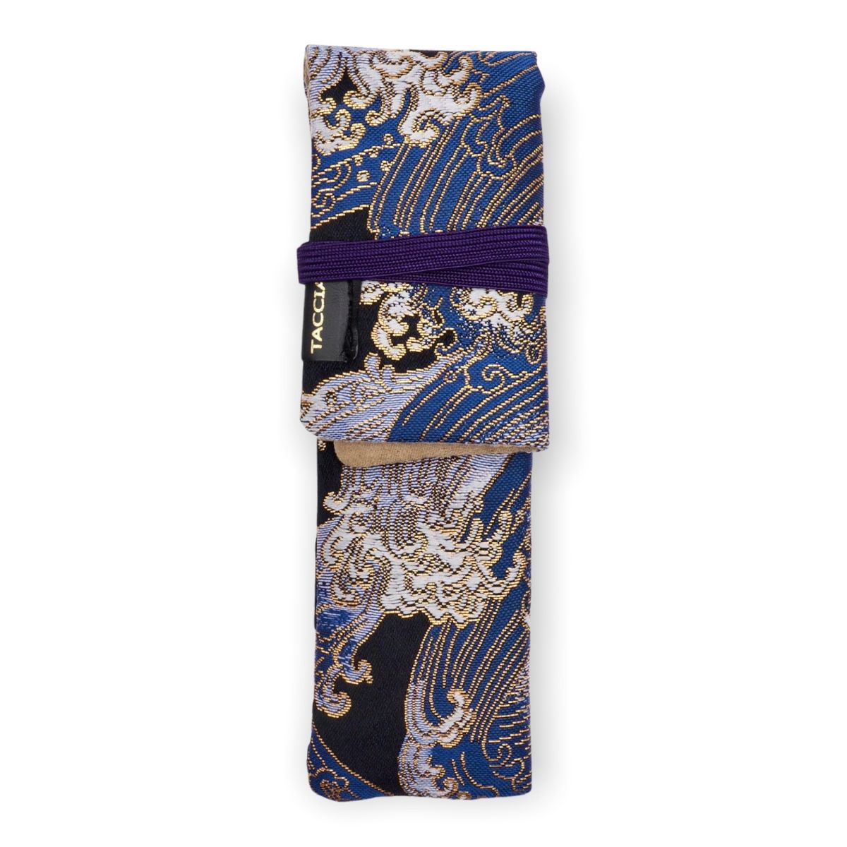 Taccia Kimono pencil case, single wrap, Wave