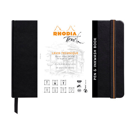 Rhodia Touch Pen &amp;amp; Inkwash Book, A5