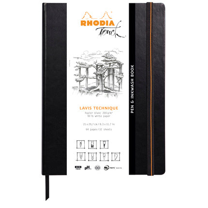 Rhodia Touch - Pen &amp; Inkwash Buch A4