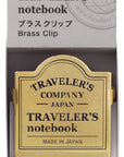 Traveler's Notebook Company - Brass Clip - Logo