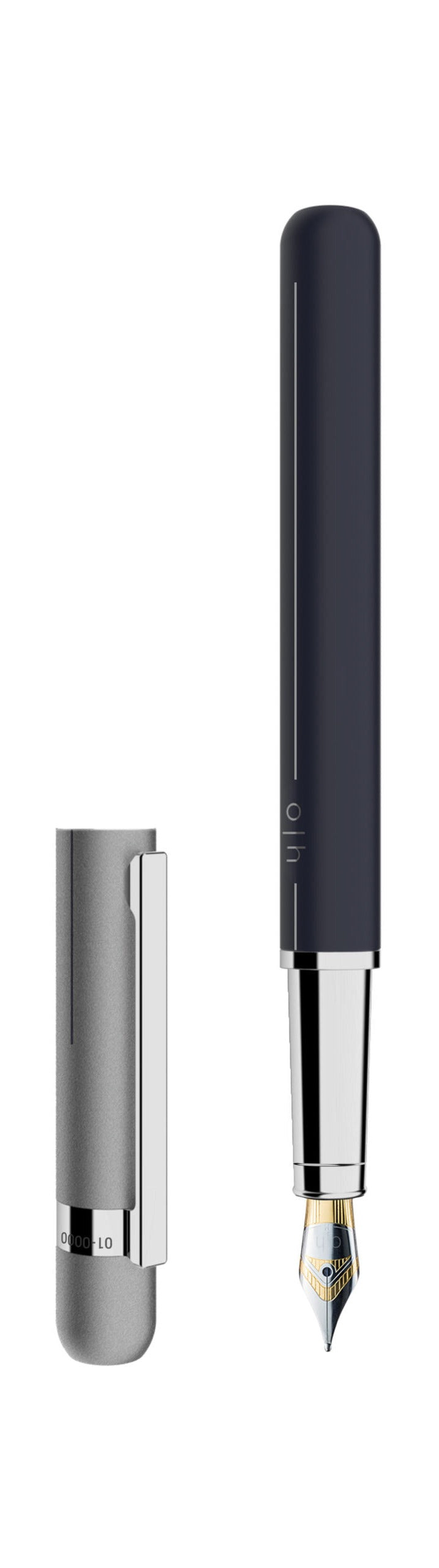 Otto Hutt Design 03 fountain pen navy gray