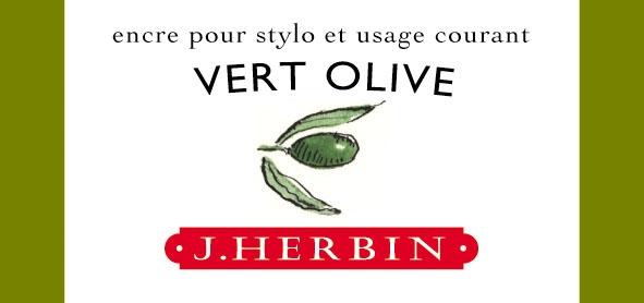 Herbin ink bottle olive green 30 ml / vert olive