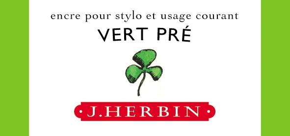 Herbin ink bottle clover green 30 ml / vert pre