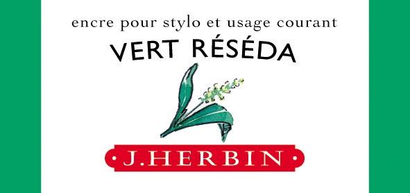 Herbin ink bottle reseda green 30 ml / vert reseda